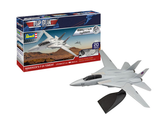 MODELLINO IN SCALA Revell COMPATIBILE CON MAVERICK'S F-14 TOMCAT TOP GUN MOVIE KIT 1:72 MODEL SCALE RV04966 241217