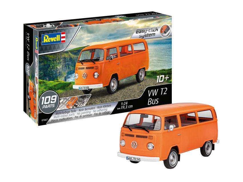 KIT DA MONTARE COMPATIBILE CON VW T2 BUS (EASY-CLICK SYSTEM) KIT 1:24 REVELL RV07667