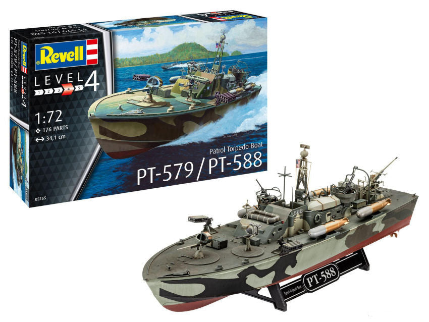 KIT DA MONTARE COMPATIBILE CON TORPEDO BOAT PT-109 KIT 1:72 REVELL RV65147