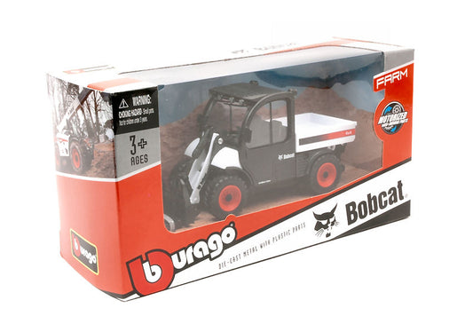 MODELLINO IN SCALA COMPATIBILE CON BOBCAT TOOLCAT 5600 WITH PALLET FORK cm 10 BURAGO BU31806