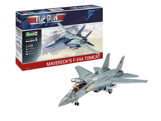 KIT DA MONTARE SCALA COMPATIBILE CON MAVERICK'S F-14A TOMCAT TOP GUN MOVIE KIT 1:48 REVELL RV03865