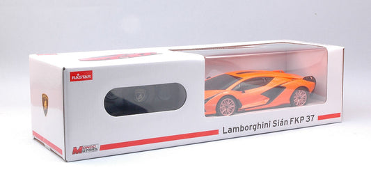 MODELLINO IN SCALA COMPATIBILE CON LAMBORGHINI SIAN ORANGE RADIOCOMANDO 1:24 MONDO MOTORS MM63662OR