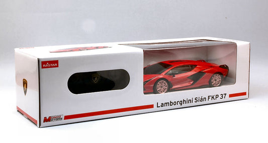 MODELLINO IN SCALA COMPATIBILE CON LAMBORGHINI SIAN RED RADIOCOMANDO 1:24 MONDO MOTORS MM63662R