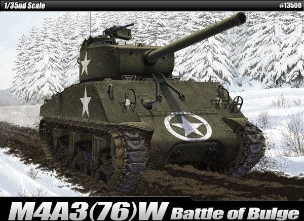 KIT DA MONTARE SCALA COMPATIBILE CON M4 A3 (76) W BATTLE OF BULGE KIT 1:35 ACADEMY ACD13500