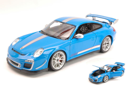 MODELLINO SCALA COMPATIBILE CON PORSCHE 911 GT3 RS 4.0 2012 BLUE 1:18 BURAGO BU11036BL