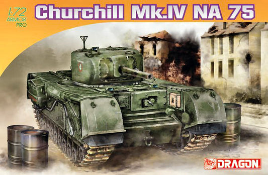 KIT DA MONTARE SCALA COMPATIBILE CON CHURCHILL MK IV NA75 KIT 1:72 DRAGON D7507