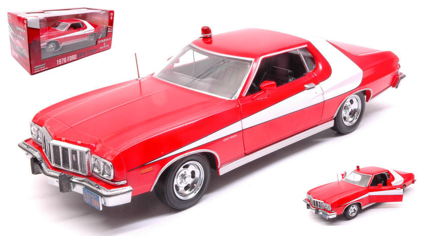 MODELLINO IN SCALA COMPATIBILE CON FORD GRAN TORINO 1976 "STARSKY & HUTCH" 1:24 GREENLIGHT GREEN84042