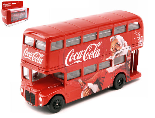 MODELLINO IN SCALA COMPATIBILE CON LONDON BUS CHRISTMAS COCA COLA mm 120 CORGI GS82331