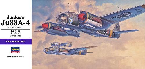 KIT DA MONTARE SCALA COMPATIBILE CON JUNKERS JU88A-4 KIT 1:72 HASEGAWA HASE25