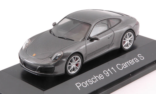 MODELLINO SCALA COMPATIBILE CON PORSCHE 911 CARRERA S COUPE   991 II SILVERGUN 1:43 HERPA HP7097