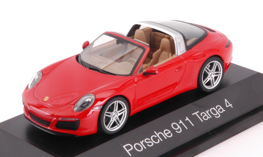 MODELLINO SCALA COMPATIBILE CON PORSCHE 911 TARGA 4 RED 1:43 HERPA HP7114