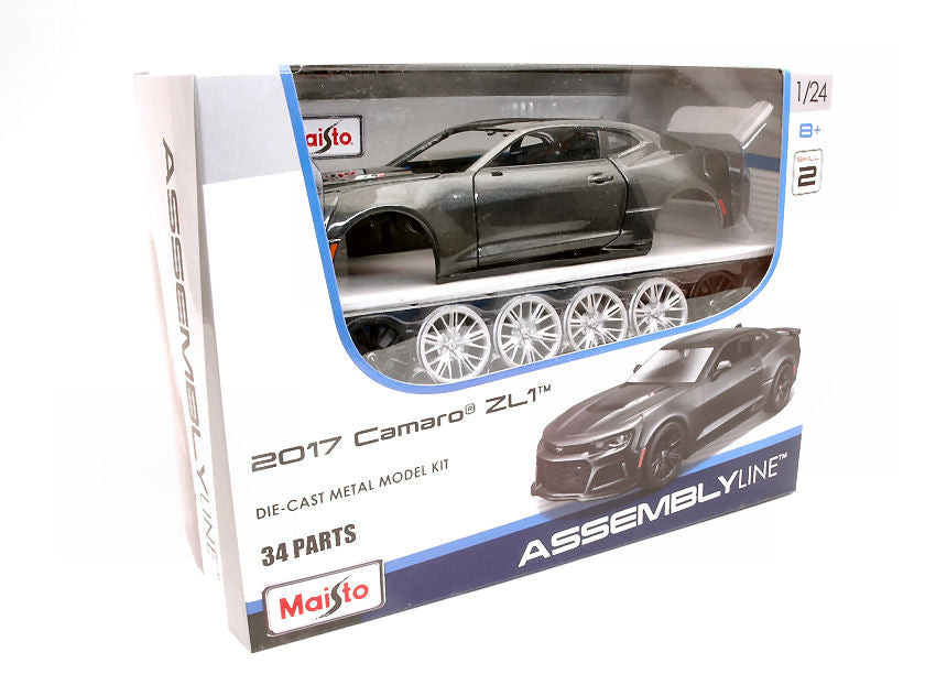 MODELLINO IN SCALA Maisto COMPATIBILE CON CHEVROLET CAMARO ZL1 2017 KIT 1:24 MODEL SCALE MI39512 241217