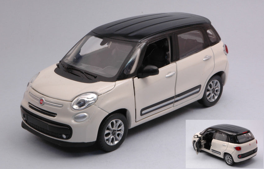 MODELLINO SCALA COMPATIBILE CON FIAT 500L 2013 WHITE 1:24 NEW RAY NY71273W