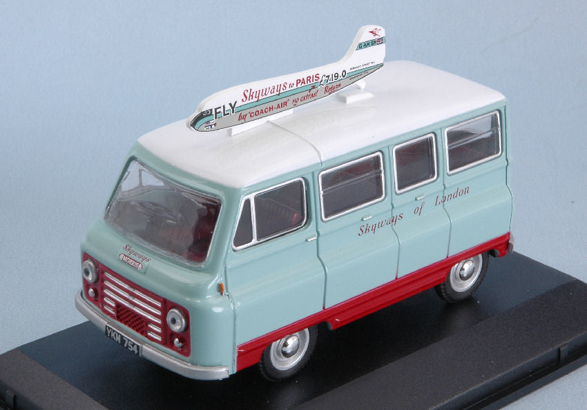 MODELLINO IN SCALA COMPATIBILE CON MORRIS J2 VAN SKYWAYS 1:43 OXFORD OXF43JM024