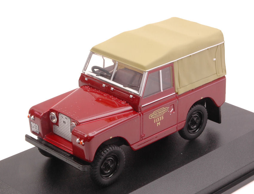 MODELLINO IN SCALA COMPATIBILE CON LAND ROVER SERIES II SWB BRITISH RAILWAYS 1:43 OXFORD OXF43LR2S002