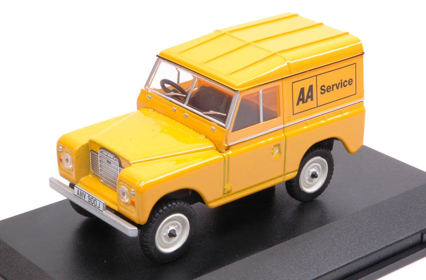 MODELLINO IN SCALA COMPATIBILE CON LAND ROVER SERIE III SWB HARD TOP AA SERVICE 1:43 OXFORD OXF43LR3S002