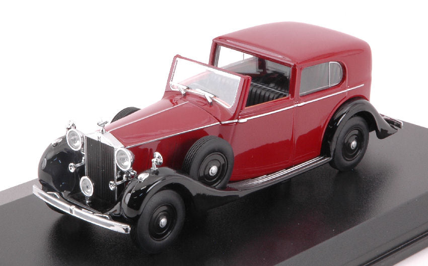 MODELLINO IN SCALA COMPATIBILE CON ROLLS ROYCE PHANTOM III SDV MULLINER DARK RED/BLACK 1:43 OXFORD OXF43RRP3003