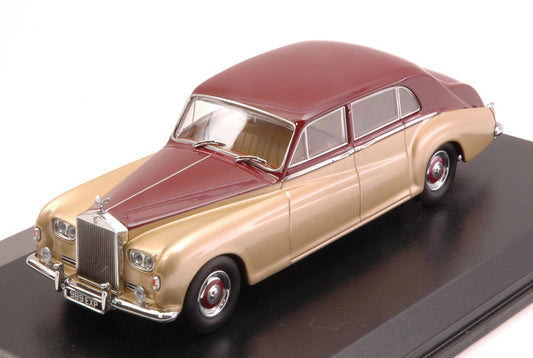 MODELLINO IN SCALA COMPATIBILE CON ROLLS ROYCE PHANTOM V JAMES YOUNG GOLD/DARK RED 1:43 OXFORD OXF43RRP5002