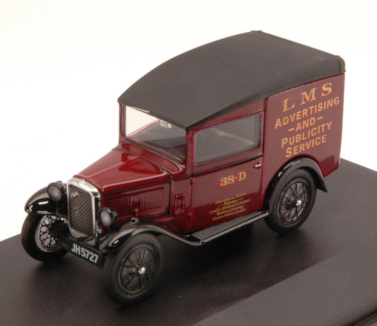 MODELLINO IN SCALA COMPATIBILE CON AUSTIN SEVEN RN VAN 1932 LMS ADVERTISING 1:43 OXFORD OXFASV004