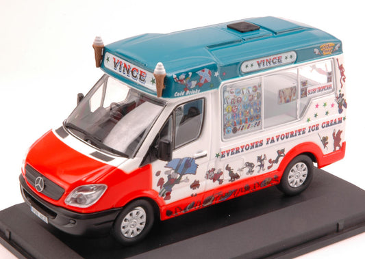 MODELLINO IN SCALA COMPATIBILE CON MERCEDES SPRINTER WHITBY MONDIAL ICE CREAM VINCES 1:43 OXFORD OXFWM005