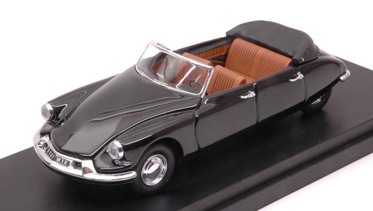 MODELLINO SCALA COMPATIBILE CON CITROEN DS 19 CABRIO 4 DOORS BLACK 1:43 RIO RI4553