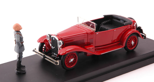 MODELLINO IN SCALA COMPATIBILE CON ALFA ROMEO 1750 TORPEDO LETTERA DI MUSSOLINI ALL'ING.NICOLA ROMEO 1:43 RIO RI4606P