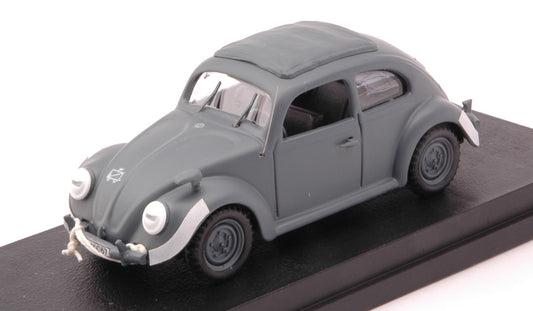 MODELLINO SCALA COMPATIBILE CON VW MAGGIOLINO KDF WAGEN CON TARGA SS 1942 1:43 RIO RI4614