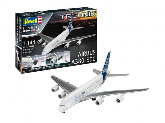 KIT DA MONTARE COMPATIBILE CON AIRBUS A380-800 KIT 1:144 REVELL RV00453