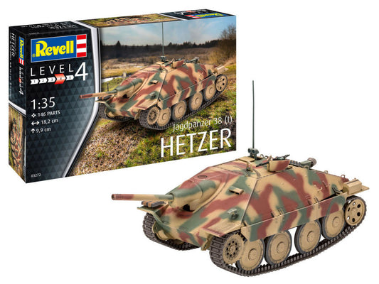 KIT DA MONTARE SCALA COMPATIBILE CON JAGDPANZER 38 t KIT 1:35 REVELL RV03272