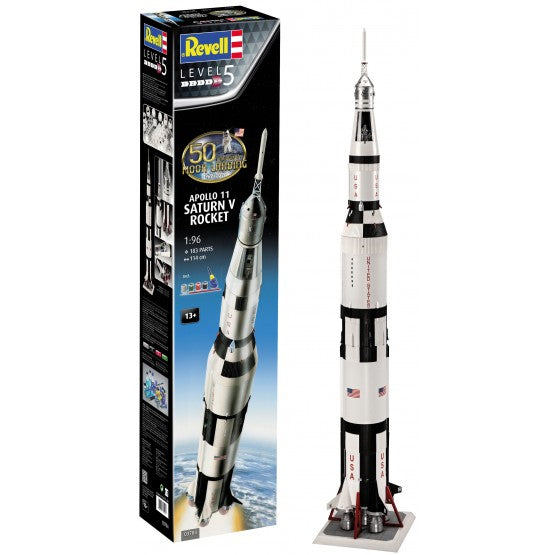 KIT DA MONTARE COMPATIBILE CON APOLLO 11 SATURN V ROCKET (50 YEARS MOON LANDING) KIT 1:96 REVELL RV03704