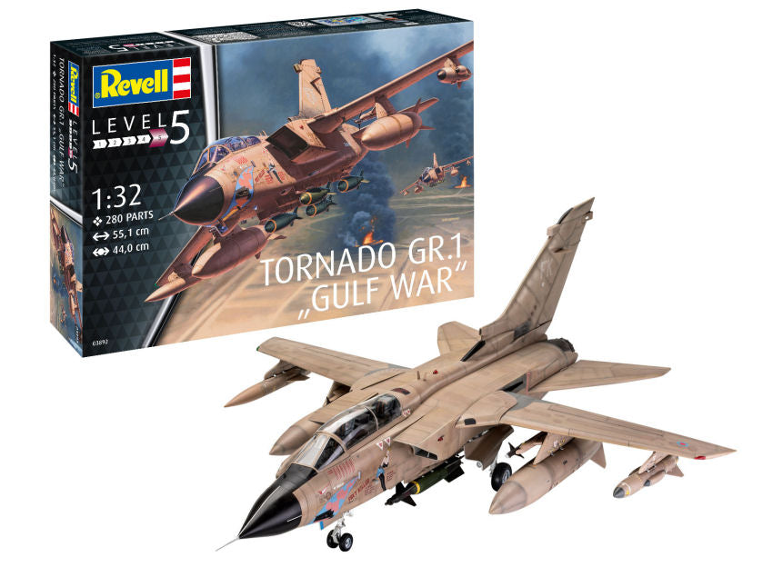 KIT DA MONTARE COMPATIBILE CON TORNADO GR MK.1 RAF "GULF WAR" KIT 1:32 REVELL RV03892