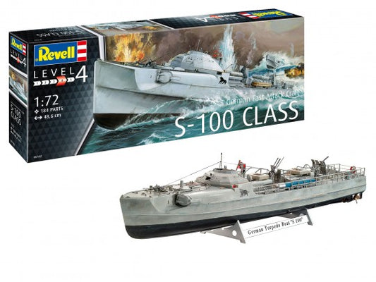 KIT DA MONTARE COMPATIBILE CON GERMAN FAST ATTACK CRAFT S-100 KIT 1:72 REVELL RV05162