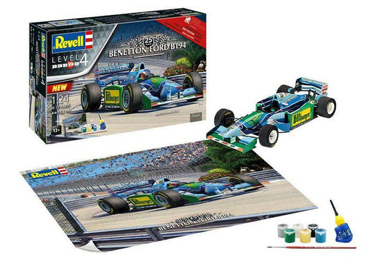 KIT DA MONTARE COMPATIBILE CON GIFT SET 25th ANNIVERSARY BENETTON FORD KIT 1:24 REVELL RV05689