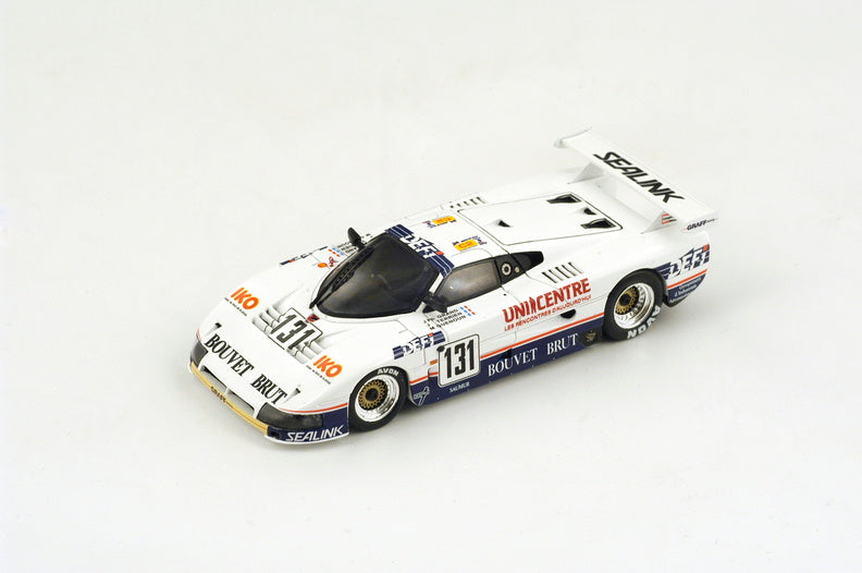 MODELLINO SCALA COMPATIBILE CON SPICE SE 87C N.131 31th LM 1988 GRAND-TERRIEN-GUENOUN 1:43 SPARK MODEL S3587