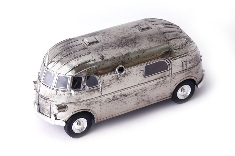 MODELLINO IN SCALA COMPATIBILE CON HUNT HOLLYWOOD HOUSE CAR 1940 MET.SILVER 1:43 AUTOCULT ATC09015