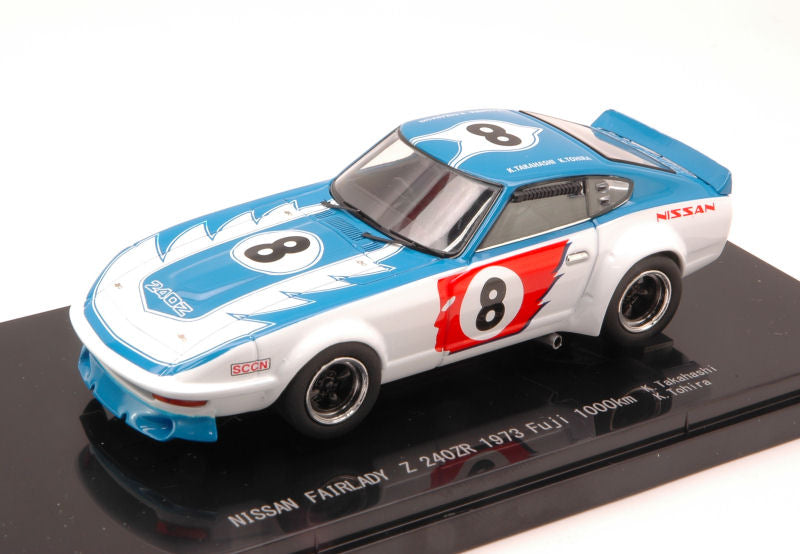 MODELLINO IN SCALA COMPATIBILE CON NISSAN FAIRLADY Z 240ZR N.8 1000 Km FUJI 1973 TAKAHASHI-TOHIRA 1:43 EBBRO EB44950