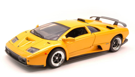 MODELLINO SCALA COMPATIBILE CON LAMBORGHINI DIABLO GT 1999 YELLOW 1:18 MOTORMAX MTM73168YL