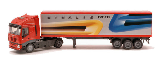 MODELLINO IN SCALA New Ray COMPATIBILE CON IVECO STRALIS 40  CONTAINER 1:43 MODEL SCALE NY15613 241217