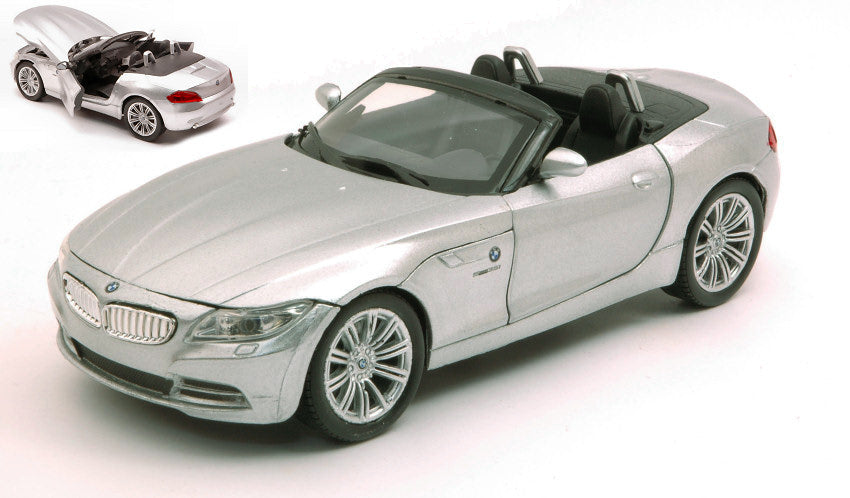 MODELLINO SCALA COMPATIBILE CON BMW Z 4 SILVER 1:24 NEW RAY NY71183S DIE CAST