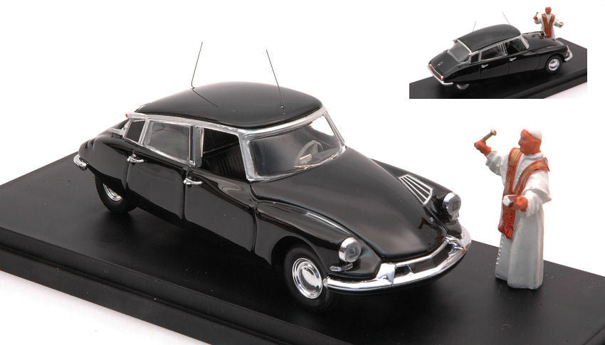 MODELLINO SCALA COMPATIBILE CON CITROEN DS 19 1958 PAPA GIOVANNI XXIII 1:43 RIO RI4171P