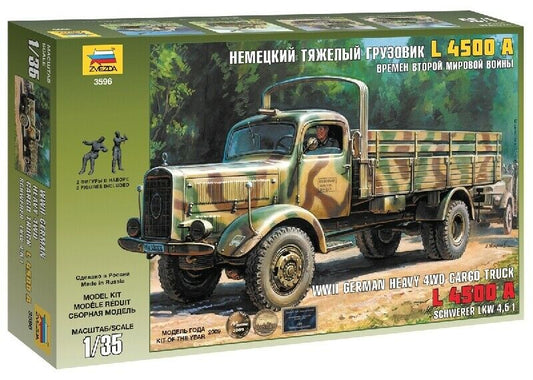 KIT DA MONTARE COMPATIBILE CON GERMAN HEAVY CARGO TRUCK KIT 1:35 ZVEZDA Z3596