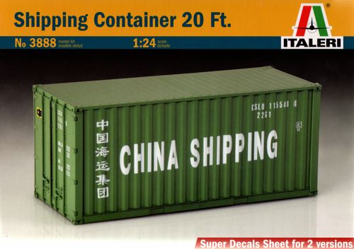 KIT DA MONTARE SCALA COMPATIBILE CON SHIPPING CONTAINER KIT 1:24 ITALERI IT3888