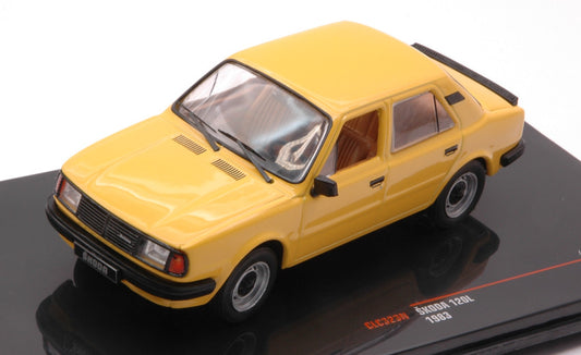 MODELLINO SCALA COMPATIBILE CON SKODA 120L 1983 YELLOW 1:43 IXO MODEL CLC323N