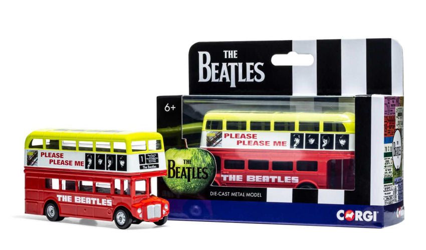 MODELLINO IN SCALA COMPATIBILE CON THE BEATLES LONDON BUS PLEASE PLEASE ME 1:64 CORGI CC82342