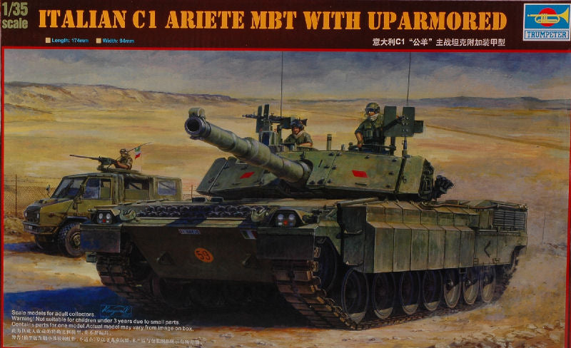 MODELLINO IN SCALA Trumpeter COMPATIBILE CON CARRO ARIETE MBT KIT 1:35 MODEL SCALE TP0394 241217