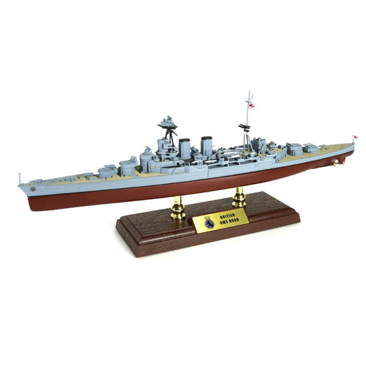 MODELLINO SCALA COMPATIBILE CON BATTLESHIP HMS BATTLECRUISER HOOD mm 490 x 180 x 170 1:700 FORCES OF VALOR FOR861002A