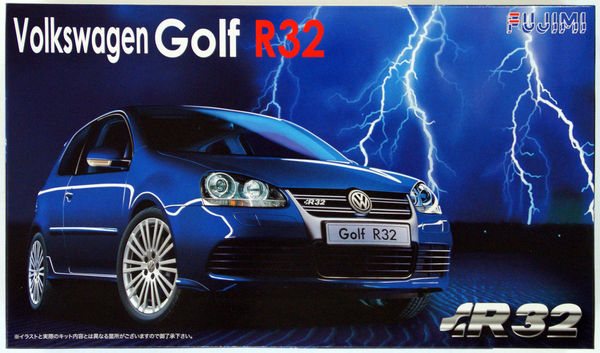 MODELLINO IN SCALA Fujimi COMPATIBILE CON VW GOLF R32 BLUE KIT 1:24 MODEL SCALE FJ123288 241217