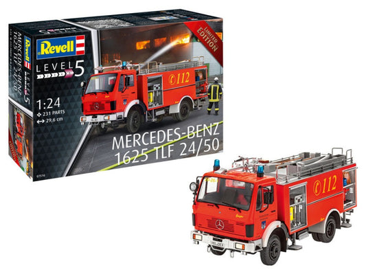 KIT DA MONTARE COMPATIBILE CON FIRE ENGINE MERCEDES 1625 TLF 24/50 KIT 1:24 REVELL RV07516