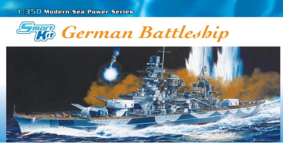 KIT DA MONTARE SCALA COMPATIBILE CON GERMAN BATTLESHIP SCHARNHORST KIT 1:350 DRAGON D1040