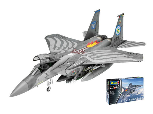 KIT DA MONTARE SCALA COMPATIBILE CON F-15E STRIKE EAGLE MODEL SET KIT 1:72 REVELL RV63841